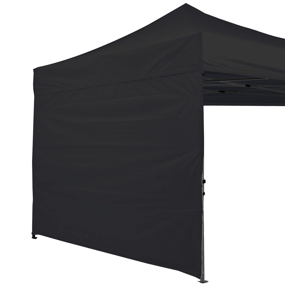 ABCCANOPY SunWall sidewall for 10x10, black, blocks sun and rain for outdoor events.
