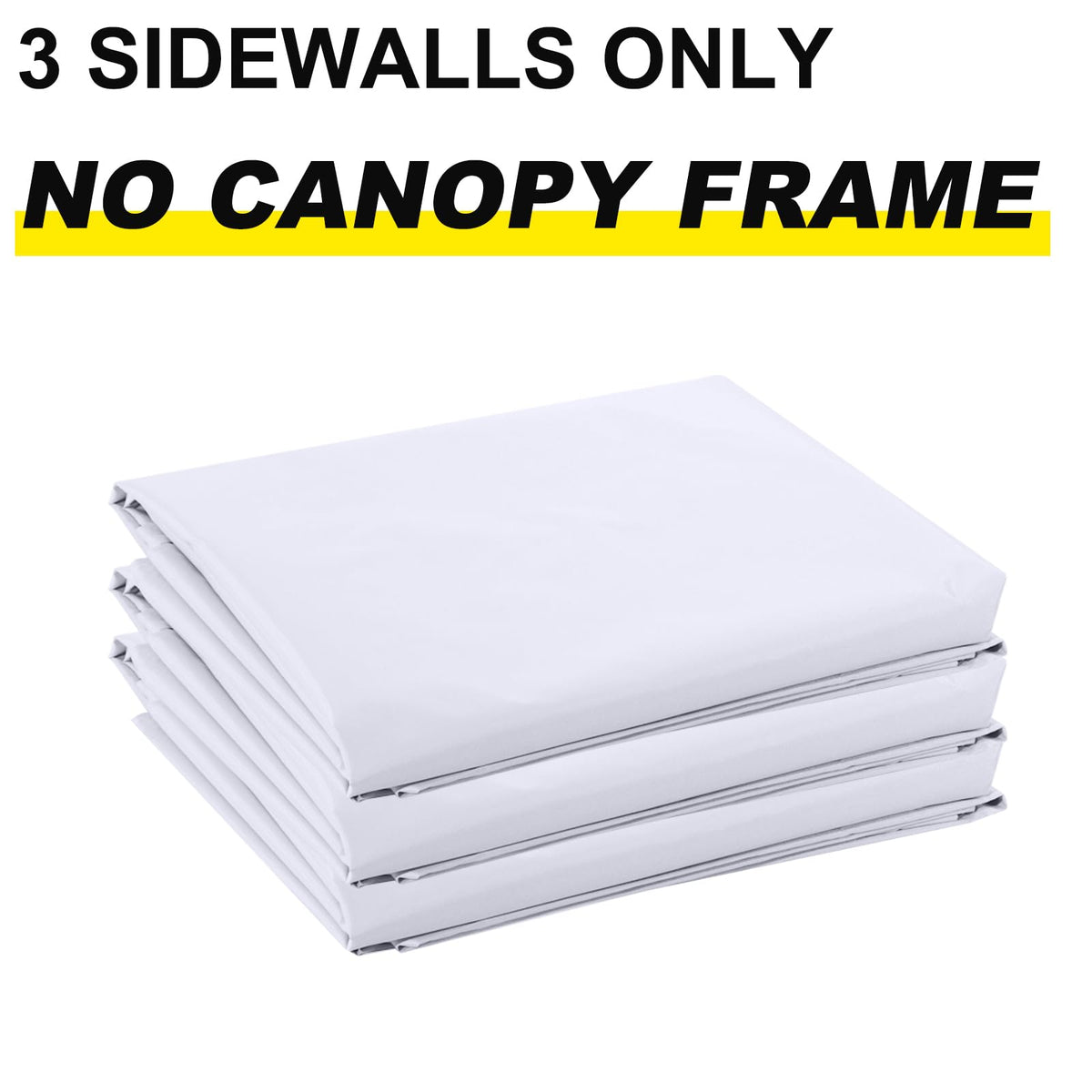 ABCCANOPY SunWall Velcro strap system secures sidewall to the canopy trusses.