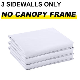 ABCCANOPY SunWall Velcro strap system secures sidewall to the canopy trusses.