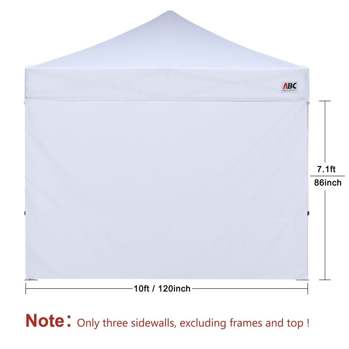 ABCCANOPY SunWall waterproof fabric keeps rain out and creates a sheltered feel.