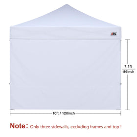 ABCCANOPY SunWall waterproof fabric keeps rain out and creates a sheltered feel.