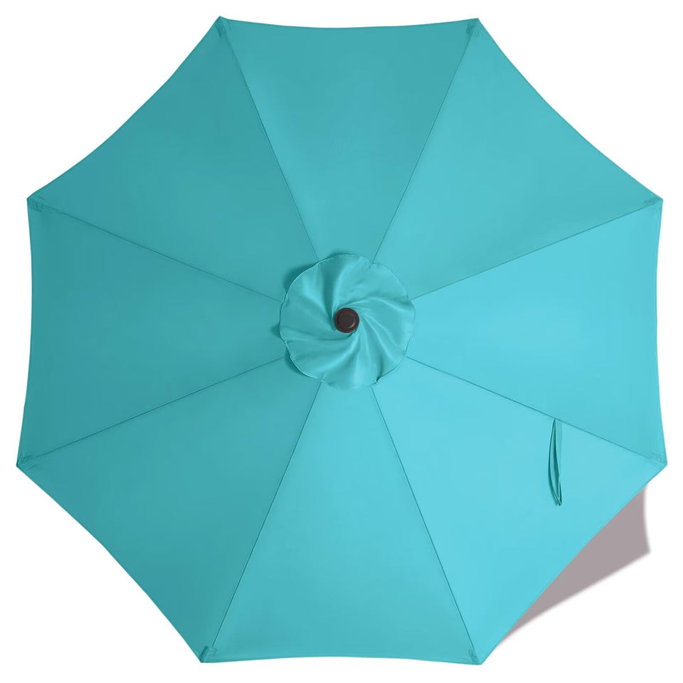 ABCCANOPY turquoise 9ft replacement top for 8-rib umbrellas, quick refresh