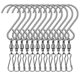Abfgift swivel hooks clip wind spinners for smooth 360-degree rotation.