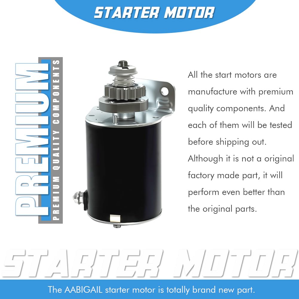 ABIGAIL 14-5 HP compatible starter motor in action