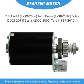 ABIGAIL starter motor with sealed housing for moisture resistance
