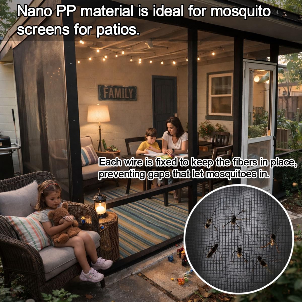 Abimars lightweight garden netting stands ready for easy setup and use