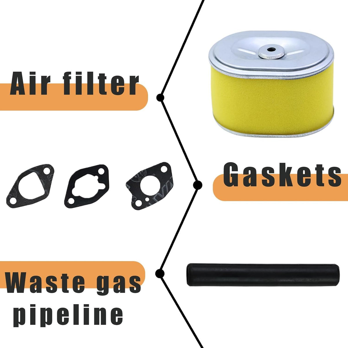 abliubale complete air cleaner kit compatible with Honda GX and Coleman/Baja models.