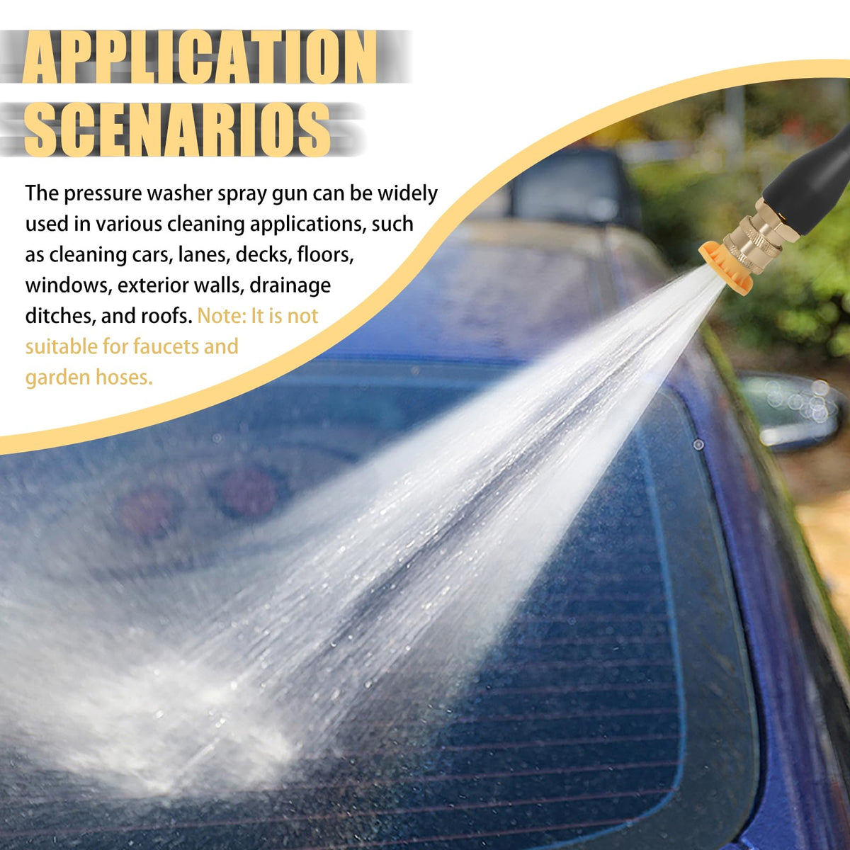 Abode nozzle holder for quick tip changes and organization.