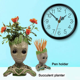 Abomet Groot Planter desk-pen-holder demonstrates versatile organization.