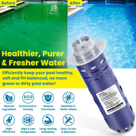 E-cowlboy versatile installation for above-ground and in-ground pools.