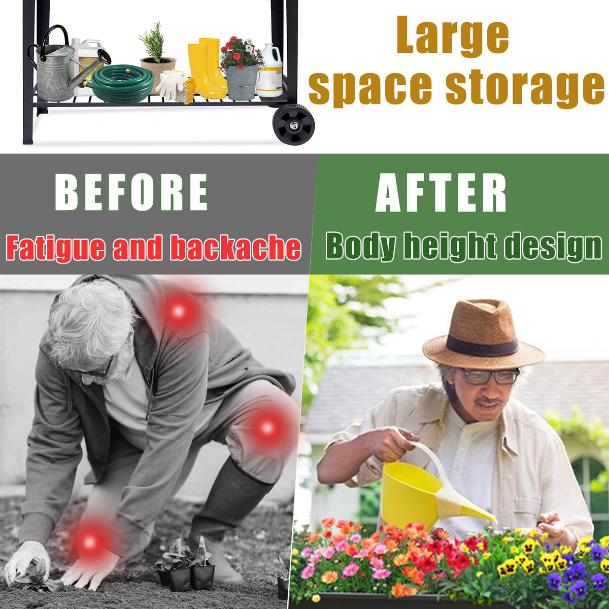 aboxoo wheels and handle enable effortless repositioning on patios and balconies.