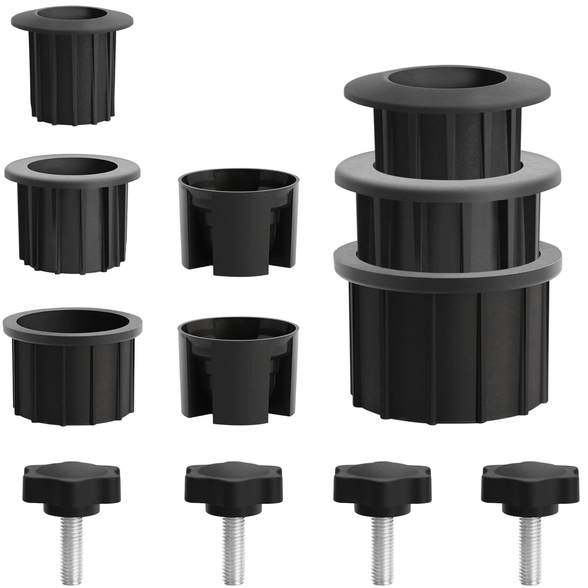 Abrwyy 12-piece umbrella base set provides a complete kit for firmer outdoor shade.