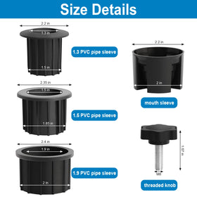 Abrwyy 1.3-inch inner diameter insert supports retrofits on older bases.