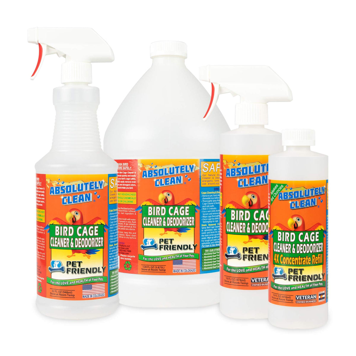 Absolutely Clean two-bottle pack ready for household cleaning