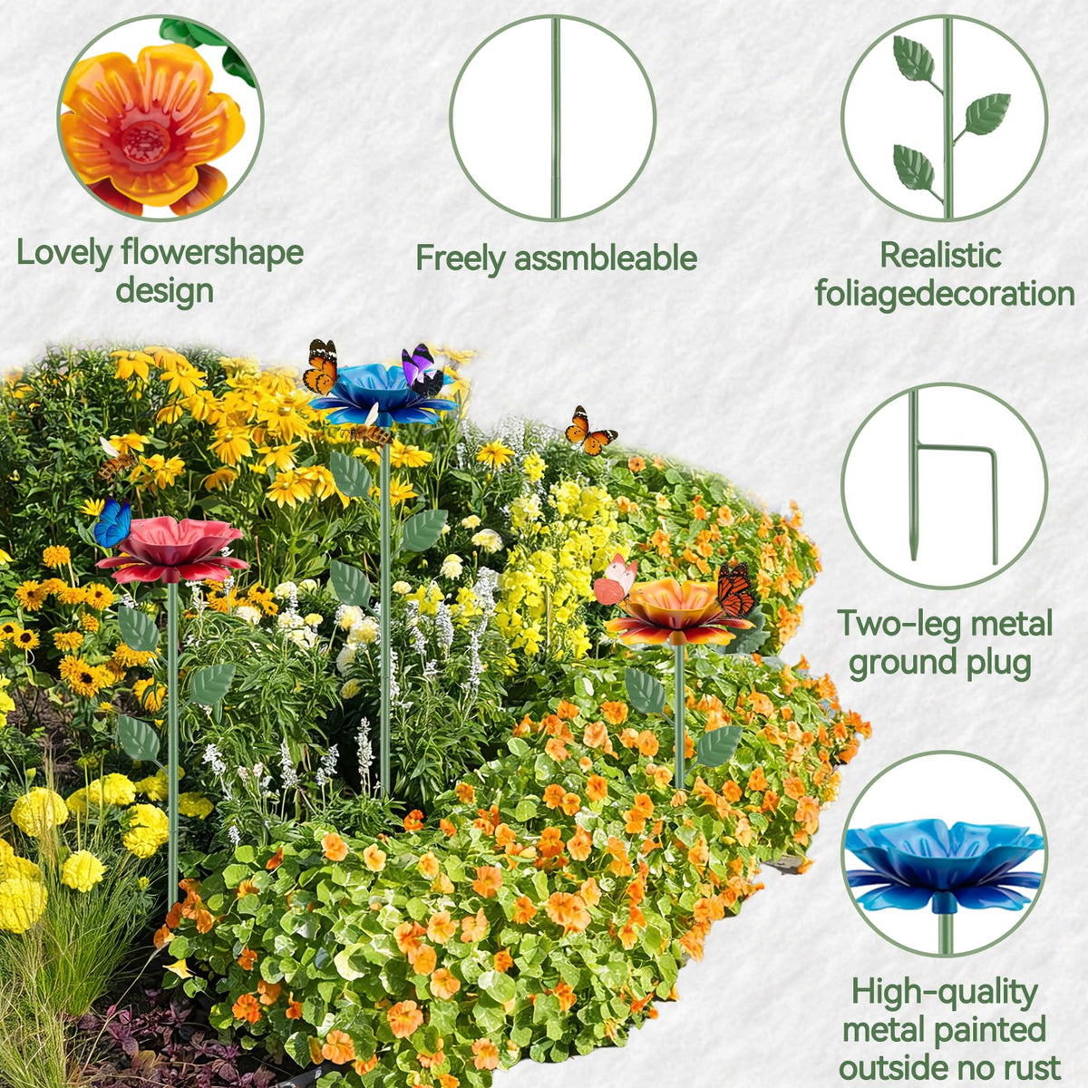 Abtanx flower-shaped water dispenser provides a stable drinking platform for bees.