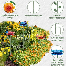 Abtanx flower-shaped water dispenser provides a stable drinking platform for bees.