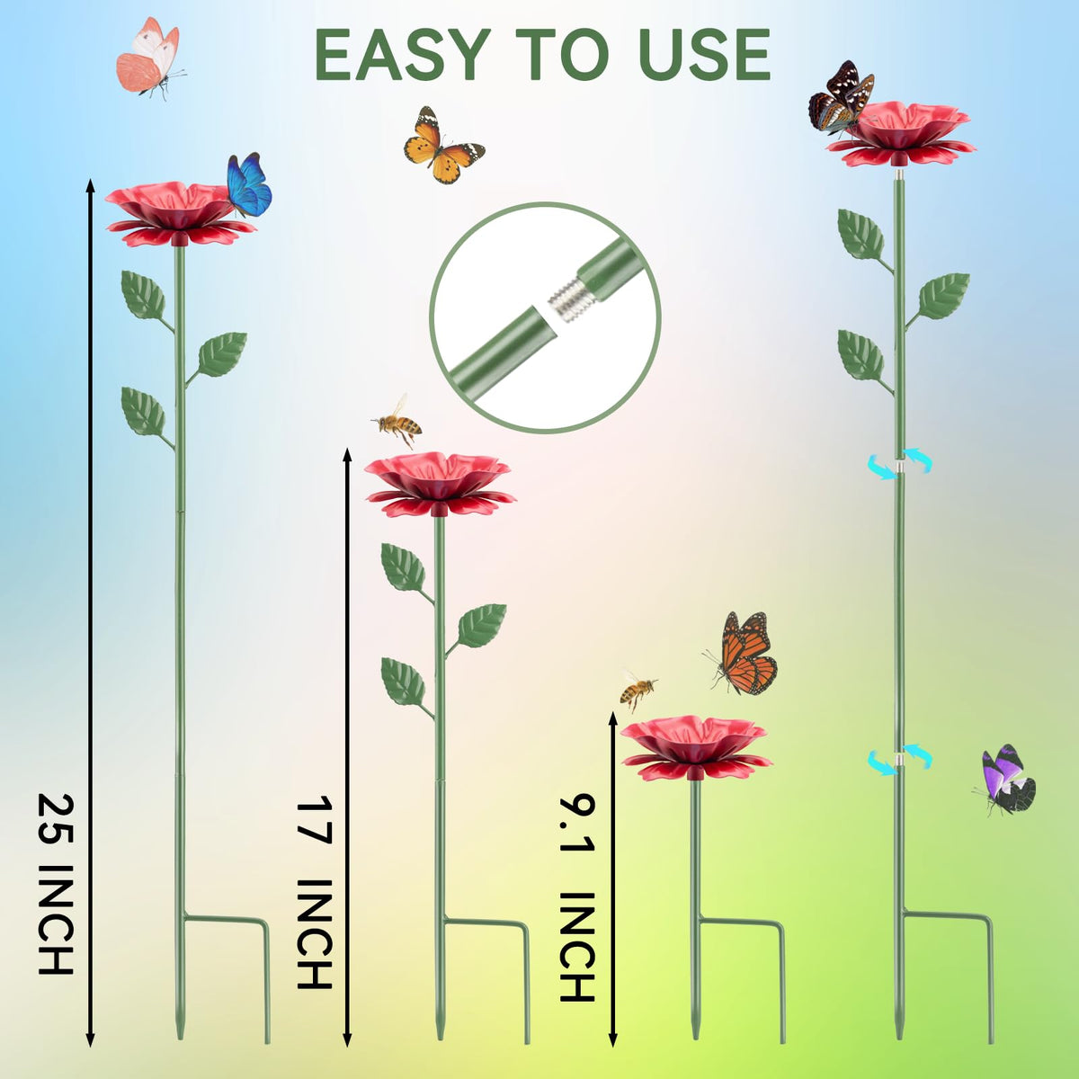 Abtanx garden bee bath station adds colorful decor while supporting garden biodiversity