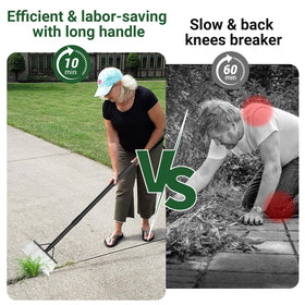 ABtool Garden Flat Shovel Scraper moss-wall cleaning showcases wall scrapes and moss removal.