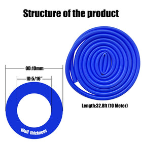 Abustle pig lightweight air hose for simple installation.