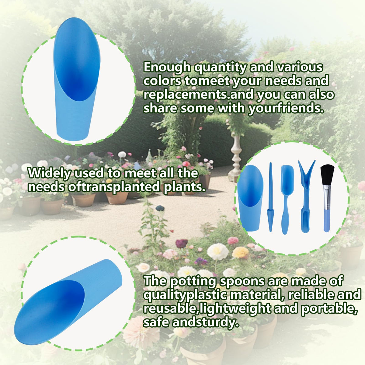 Abvsdu 5 Pcs Mini Garden Tool Set puncher for small soil work