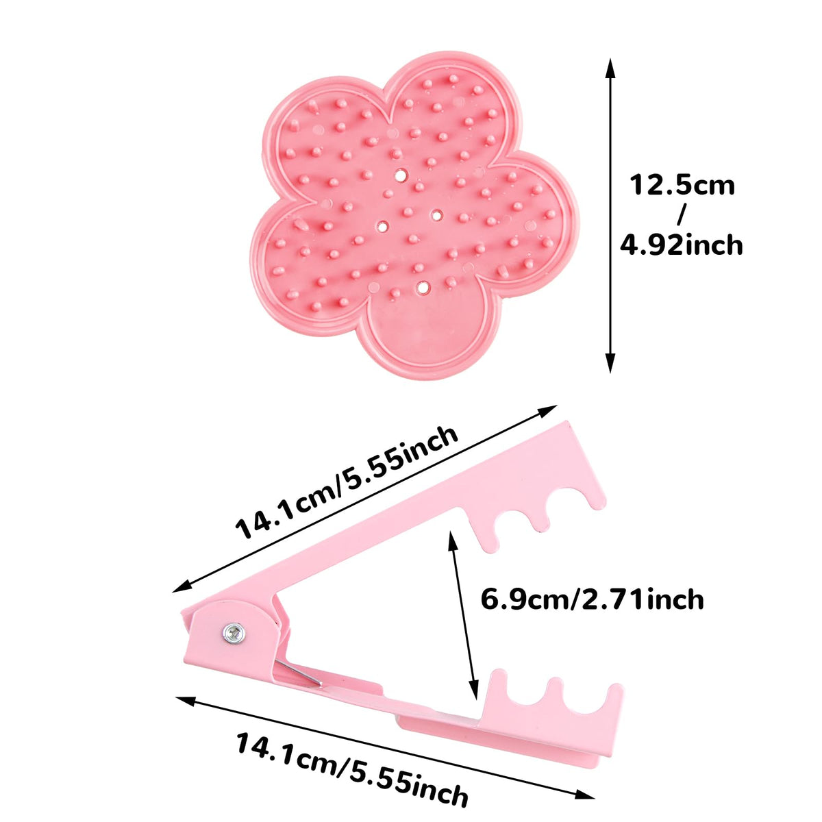 Abvsdu rose-stem cutter close-up highlights sturdy pink steel.