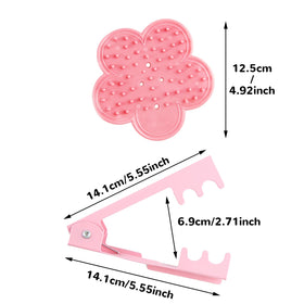 Abvsdu rose-stem cutter close-up highlights sturdy pink steel.