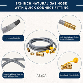ABYDA CSA-certified hose signals safety and leak-proof performance.