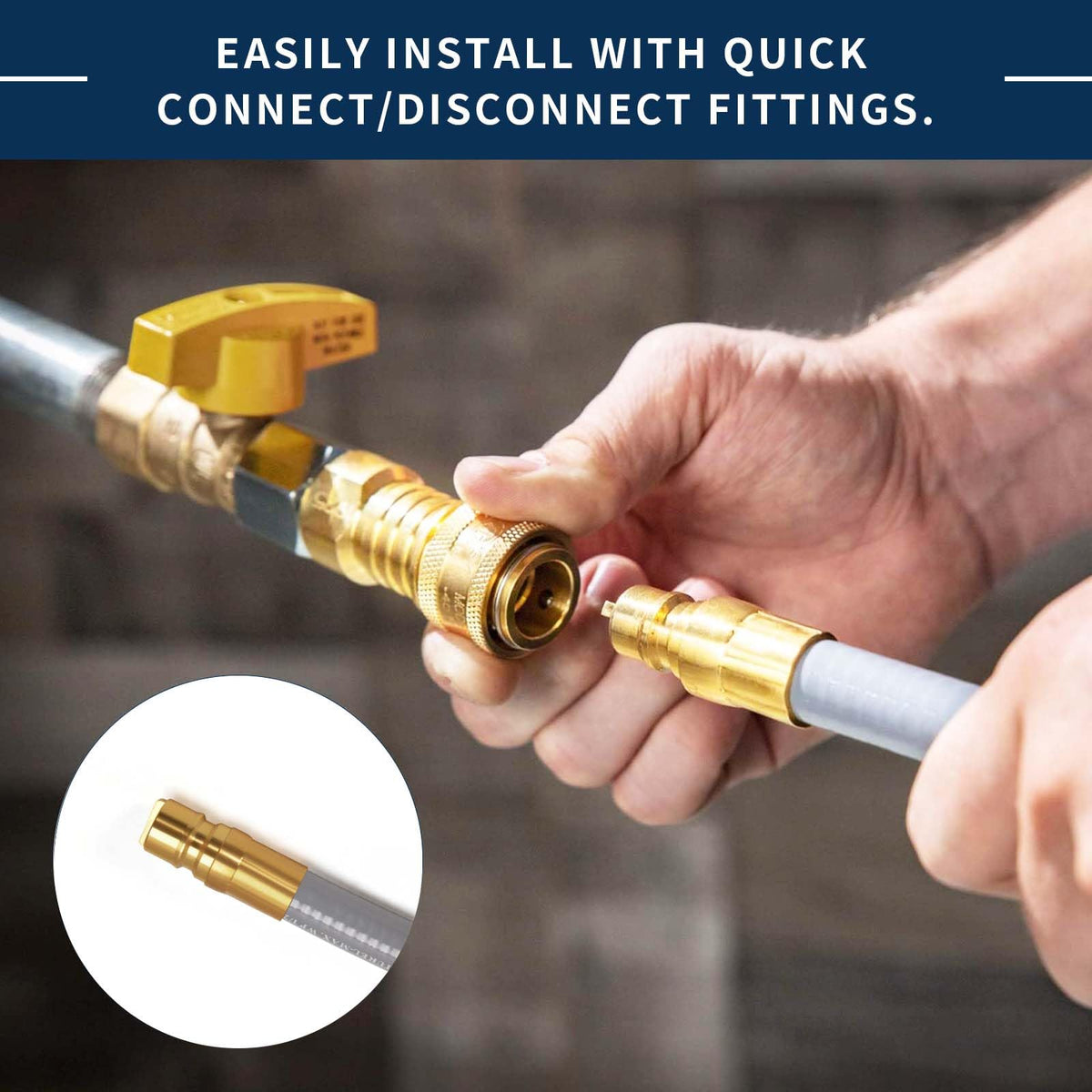 ABYDA 10-foot hose reaches distant outdoor appliances.