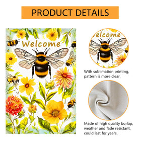 abzdfty Patio Yard Flag Decorative—compact size for small entryways.
