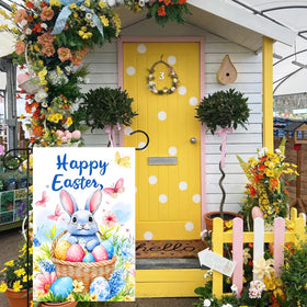 abzdfty Sublimation-printed Easter flag resists weather and fading