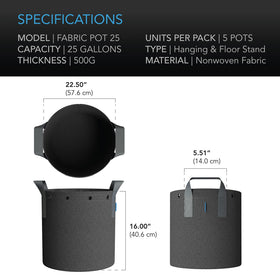AC Infinity built-in metal rings enable low-stress plant training.