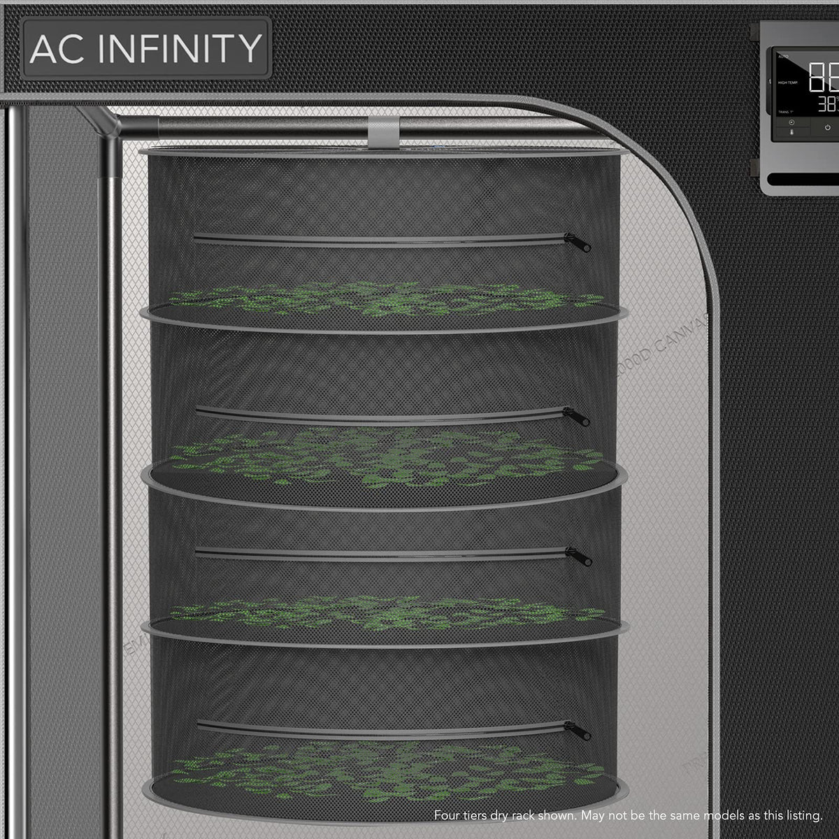 AC Infinity drying rack for grow tent supports organized, bulk drying setups.