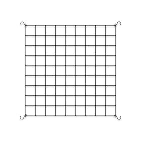 AC Infinity grow tent trellis net 3x3 installed on frame supports lateral growth.