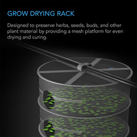 AC Infinity herb drying rack 24-inch diameter fits larger tents for bulk herbs.