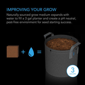 AC Infinity mix is triple-washed and buffered for stable pH and lower salinity