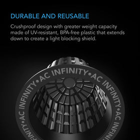 AC Infinity UV resistant BPA free plastic for durable outdoor use