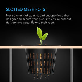 AC Infinity net cups wide lip design fitting circular surfaces for NFT trays