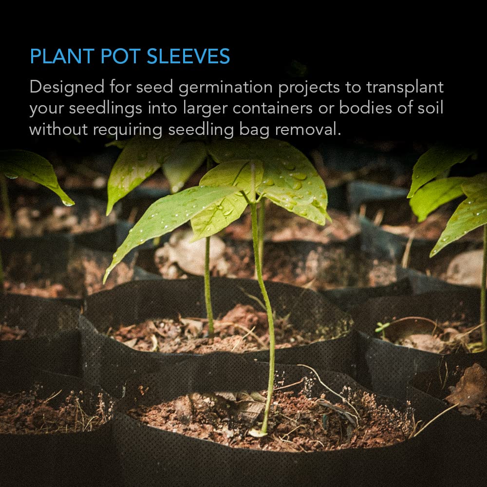 AC Infinity Nursery Bags insulated soil view highlighting heat retention for seedlings.