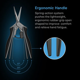 AC Infinity lightweight ergonomic grip minimizes hand fatigue during long sessions