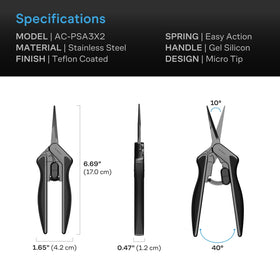 AC Infinity safety lock protects blades and hands after pruning.