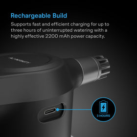 AC Infinity sprayer 2200mAh battery supports hours of continuous spraying