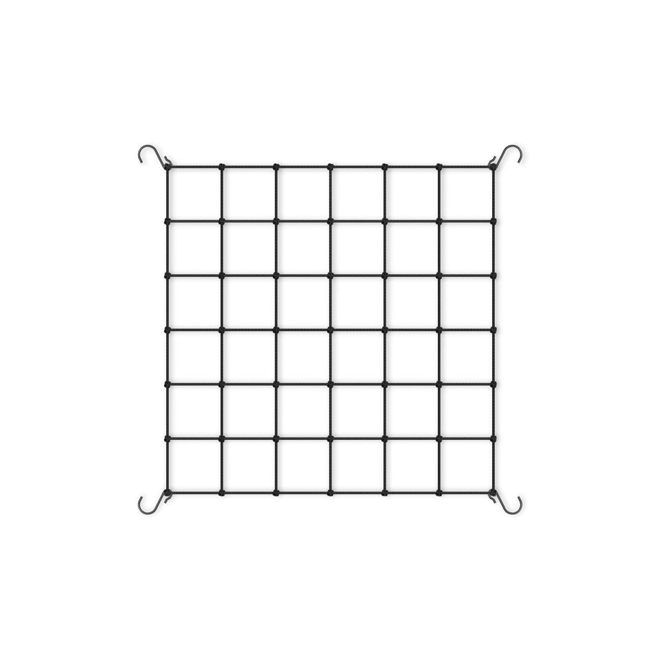 AC Infinity trellis netting 2x2 setup supports lateral growth and secure anchoring