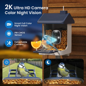 ACCULENZ full-color night vision reveals nocturnal visitors clearly.