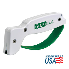 ACCUSHARP lawnmower blade sharpening action improves yard efficiency.