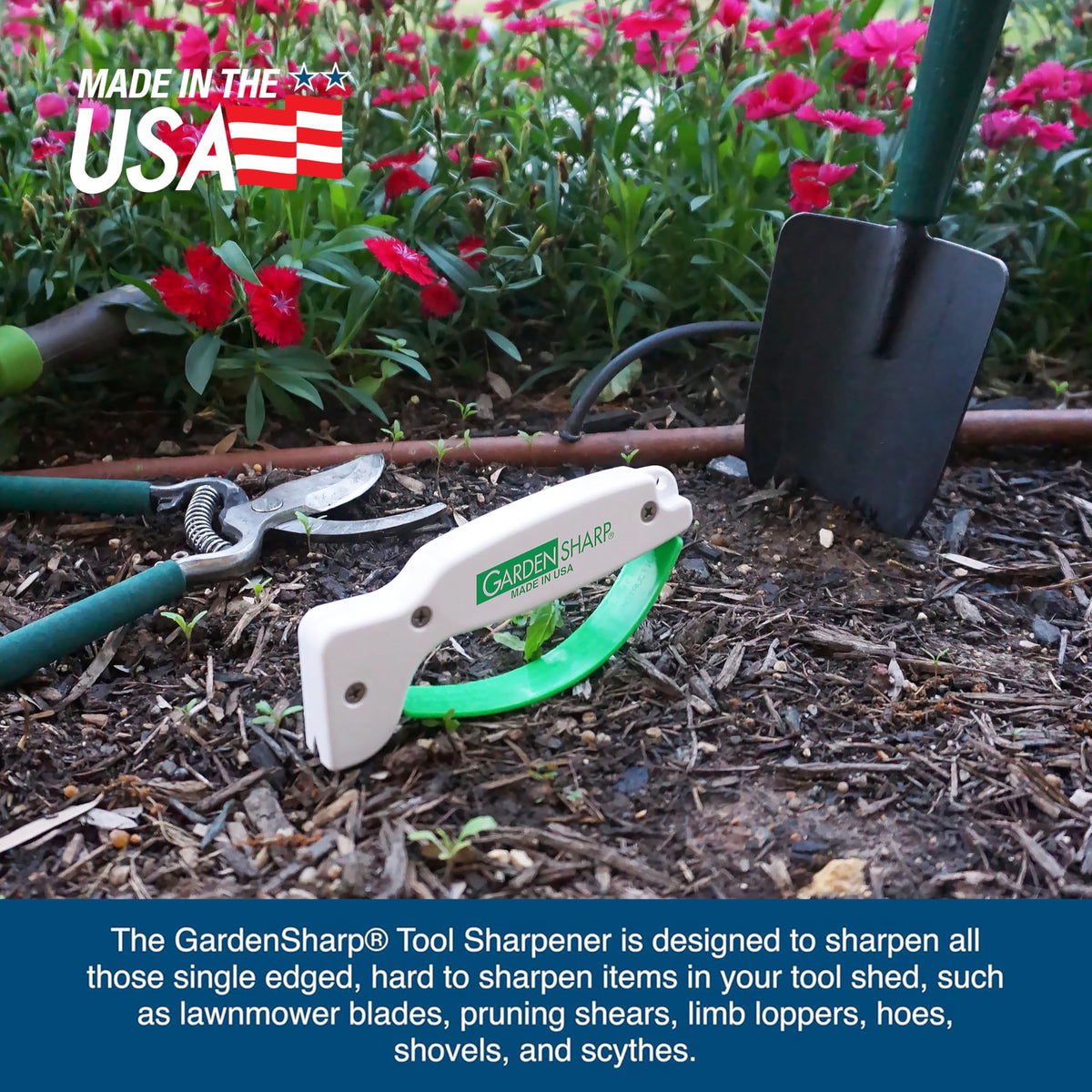 ACCUSHARP scythes diamond-honed sharpener restoring edge.