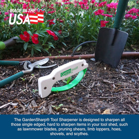 ACCUSHARP scythes diamond-honed sharpener restoring edge.