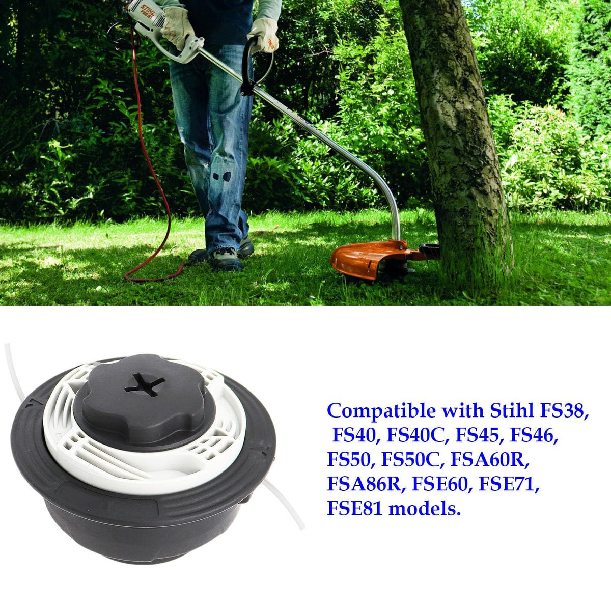 ACCYPRO C6-2 trimmer head for Stihl FSA60R supports easy refit and steady trims.