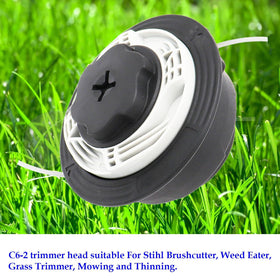 ACCYPRO C6-2 trimmer head for Stihl FSE60/FSE81 enables quick replacement and clean cuts.