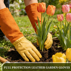 Acdyion Thorn Proof Gloves durable leather for long-lasting yard work