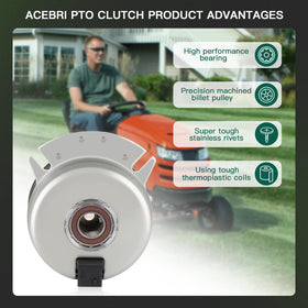 ACEBRI PTO clutch on Z4200 demonstrates steady torque and control